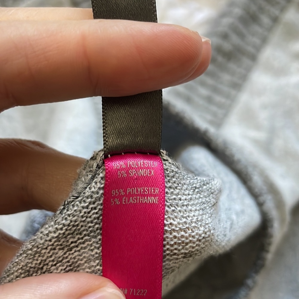 Vince Camuto Soft Heathered Gray Short Sleeve Sweater - Picture 6 of 6